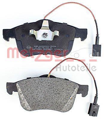 Jeu de 4 plaquettes de frein METZGER ref. 1170636